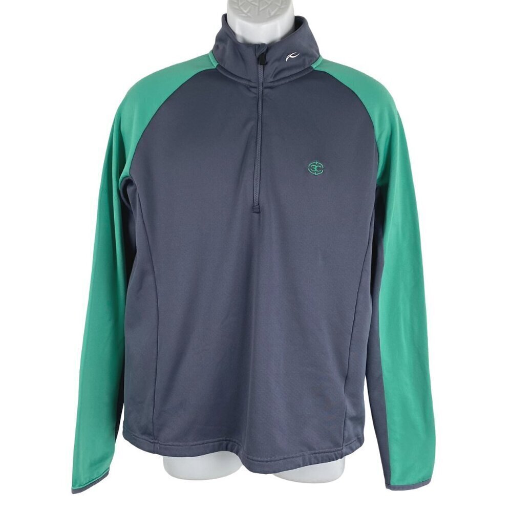 KJUS Diamond Fleece Half Zip Pullover Mens Medium Outdoor Flawed TP-2689‎